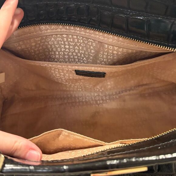 Kate Spade New York Kate Spade Ridgely Avenue Becky Embossed Satchel Handbag EUC - Picture 8 of 13